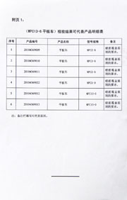 国家级检验报告